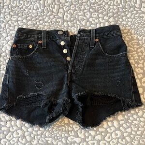 Levi's Black Jean Shorts